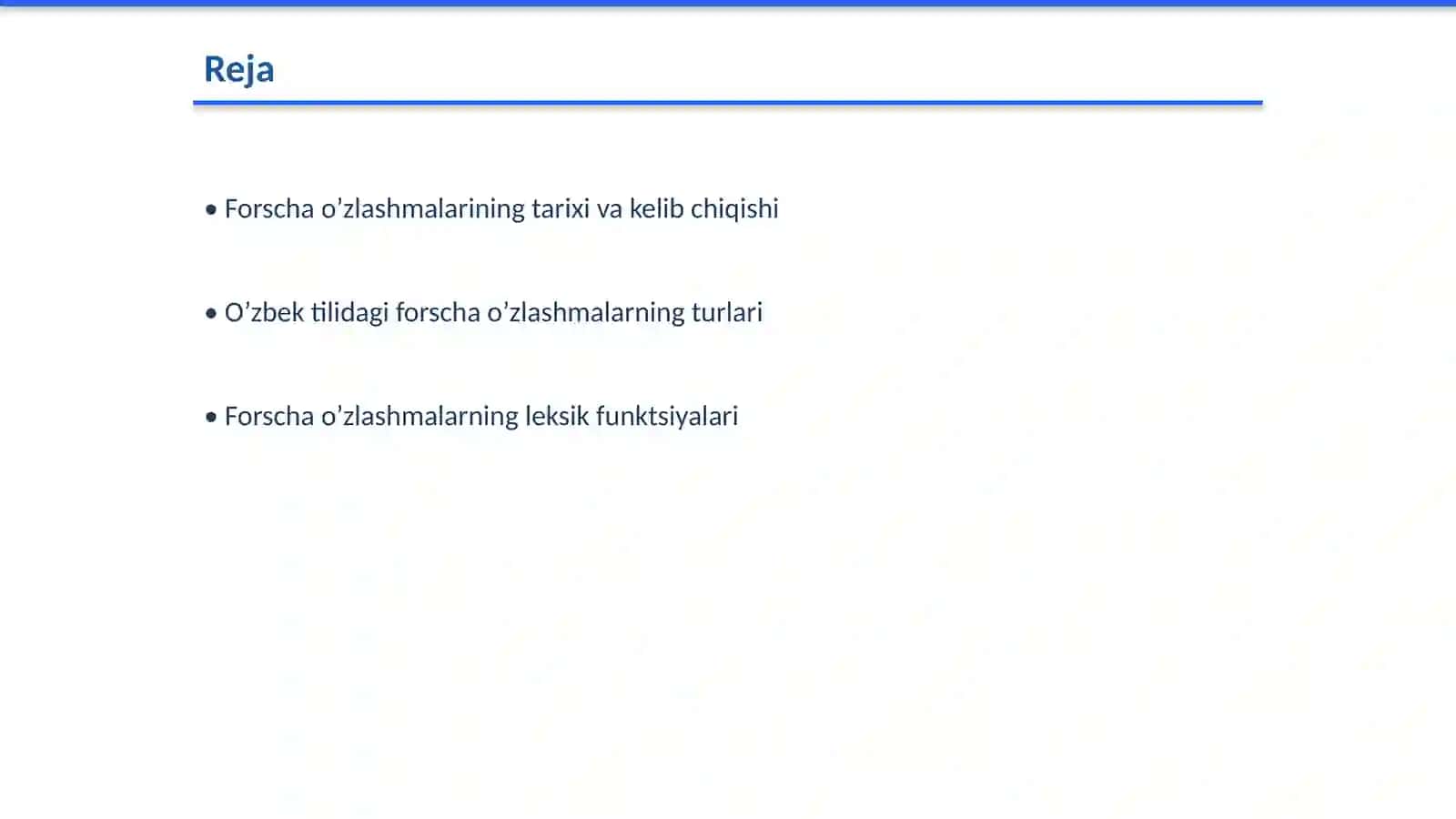 Forscha o’zlashmalar 2