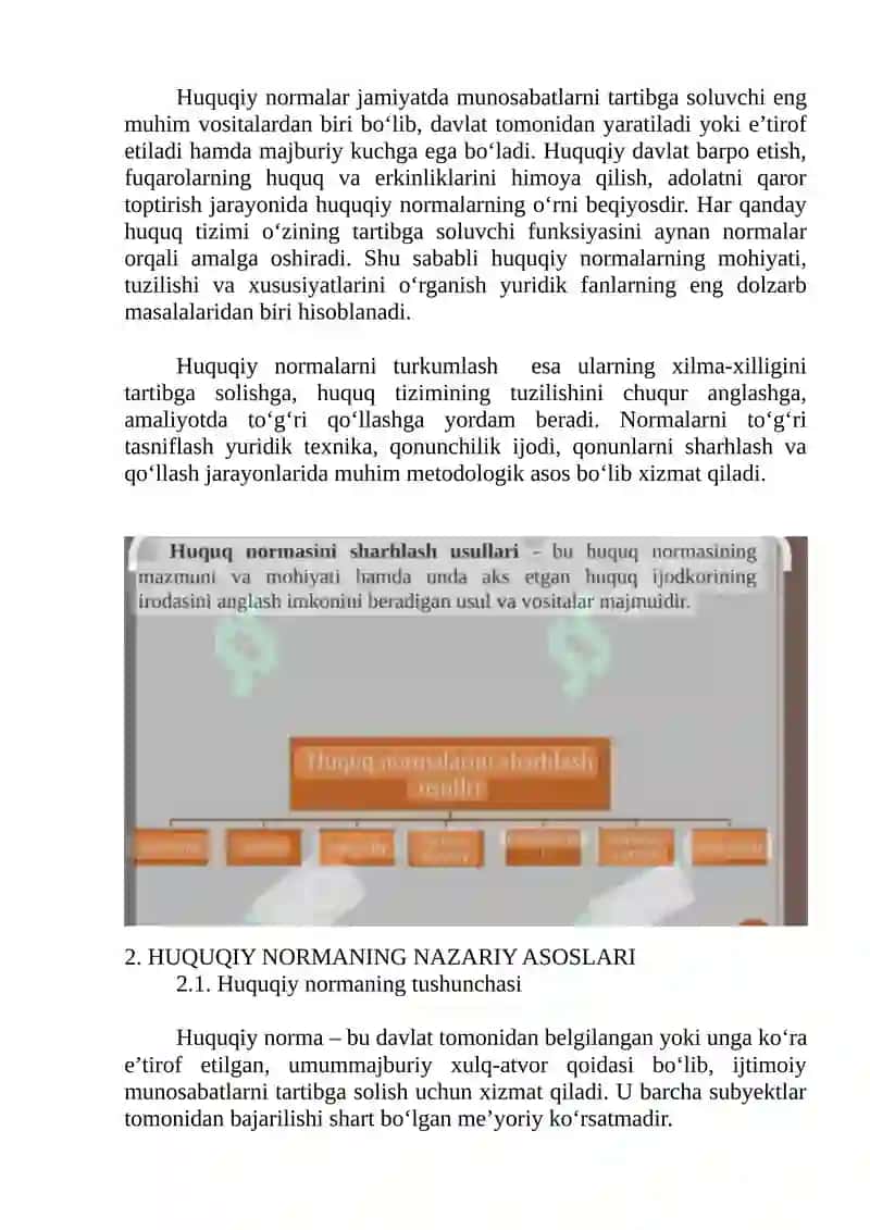 Huquqiy normalarni tasniflash 2
