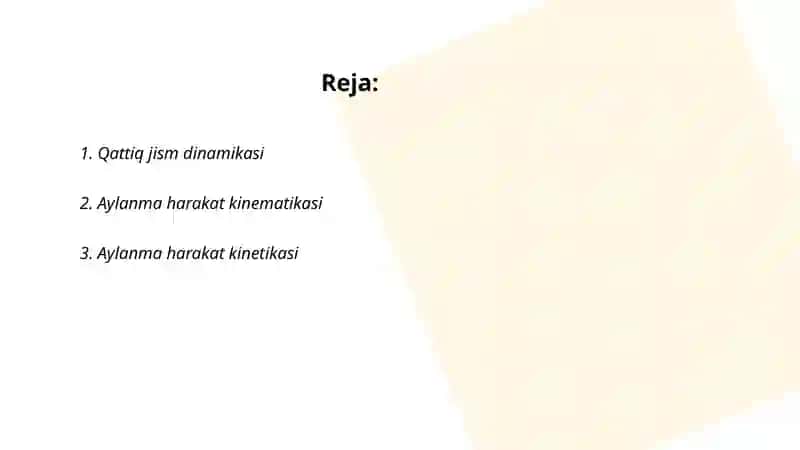 Qattiq jism aylanma harakat dinamikasining asosiy qonuni Giroskoplar 2