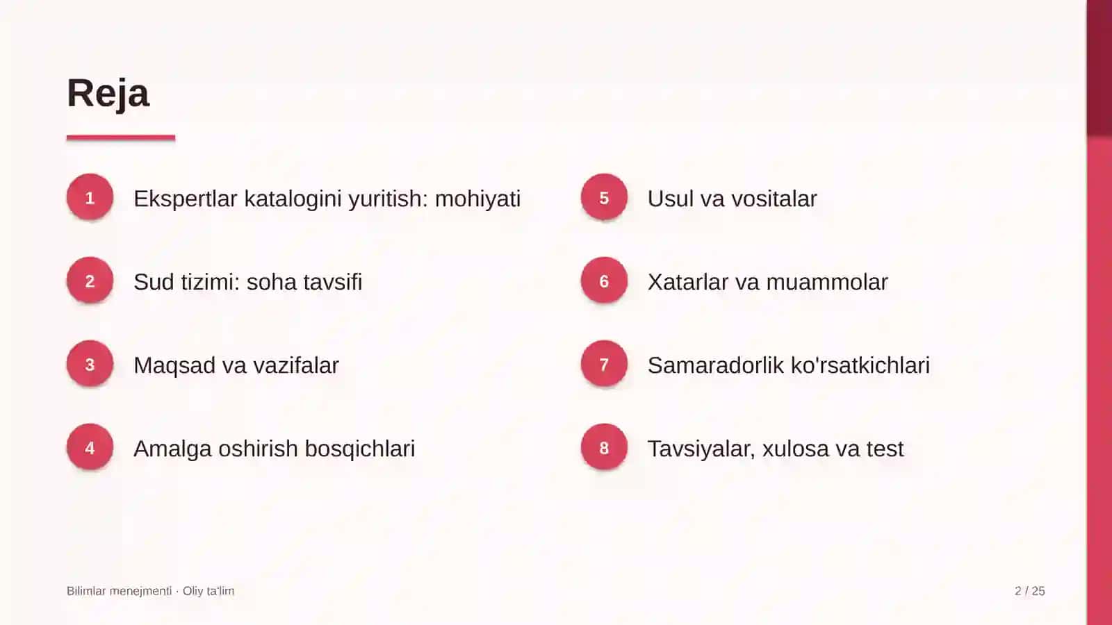 sud tizimida ekspertlar katalogini yuritish 7327 2