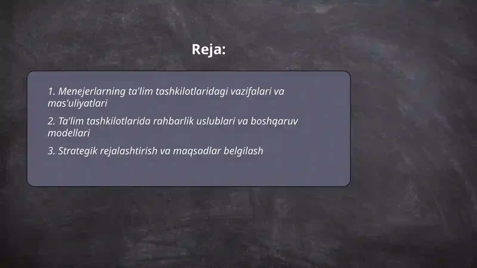Ta'lim tashkilotlarini boshqarish tizimida menejerlar 2