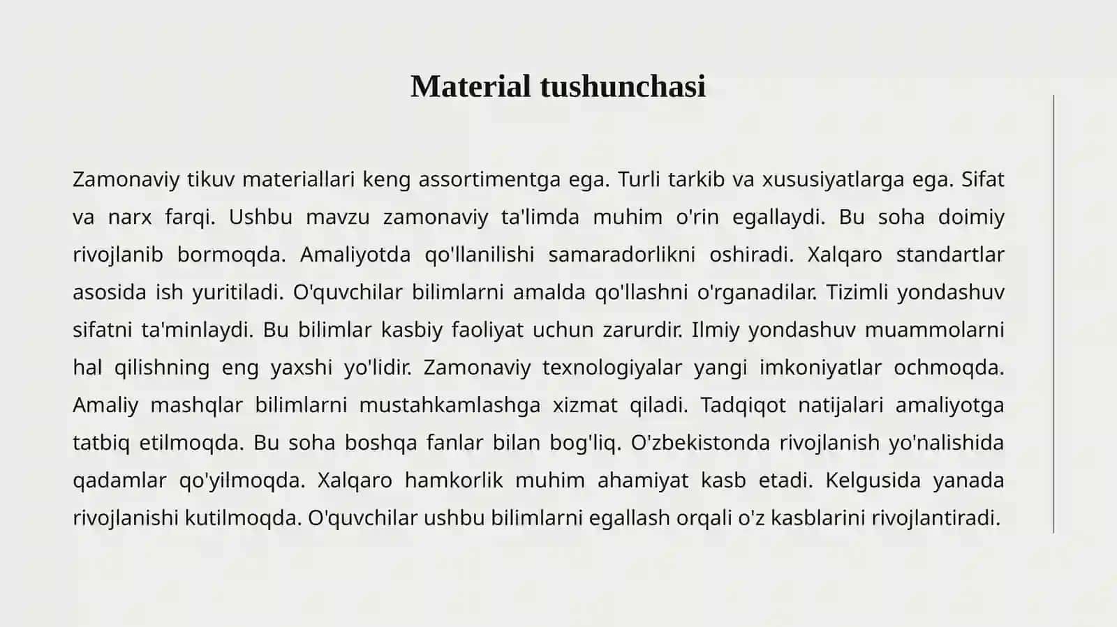 Zamonaviy Tikuv Materiallari 2