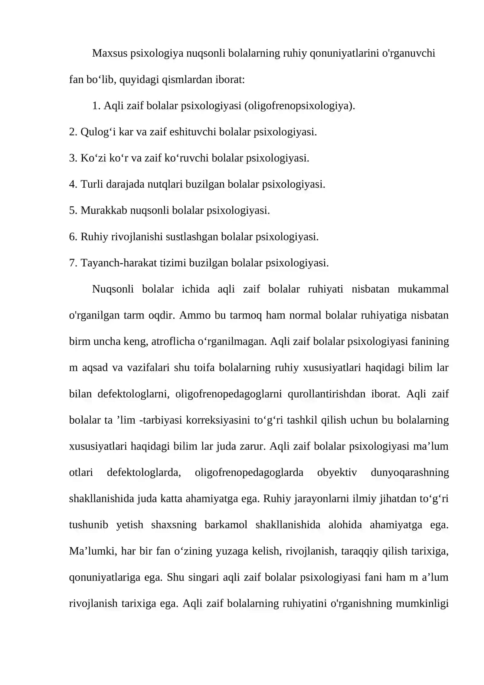 Maktabgacha oligofrenopsixologiya kursi metodlari va tamoyillari 2
