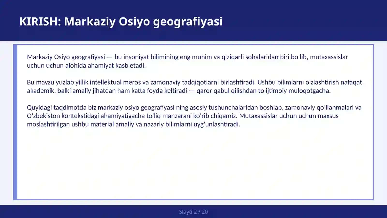 MARKAZIY OSIYO GEOGRAFIYASI 2