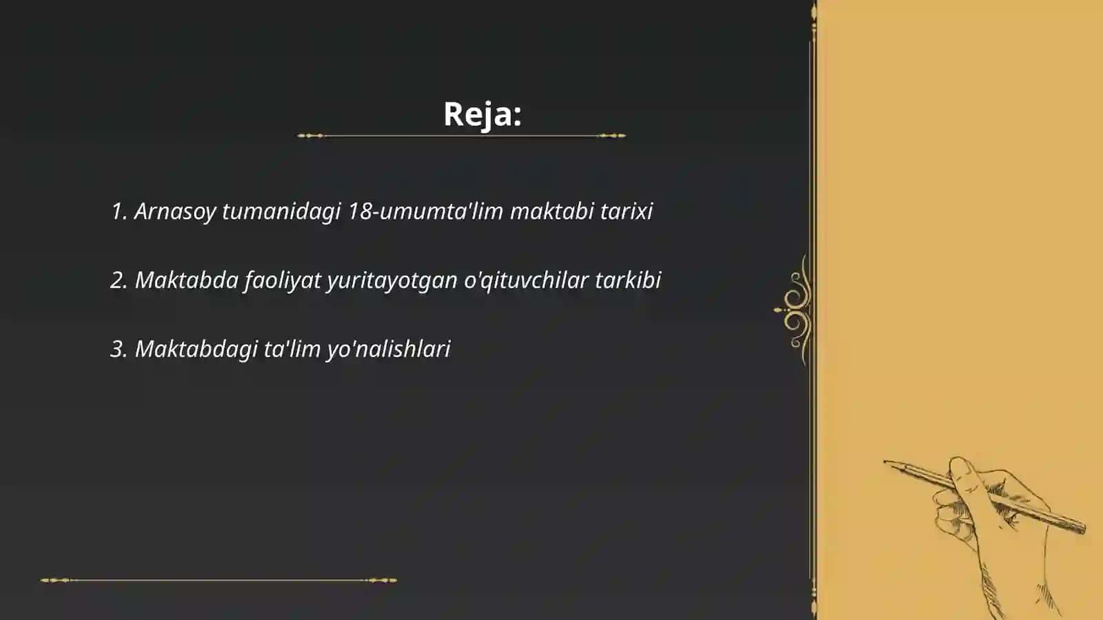 Arnasoy tumani 18-umumta'lim maktabi faoliyati haqida 2