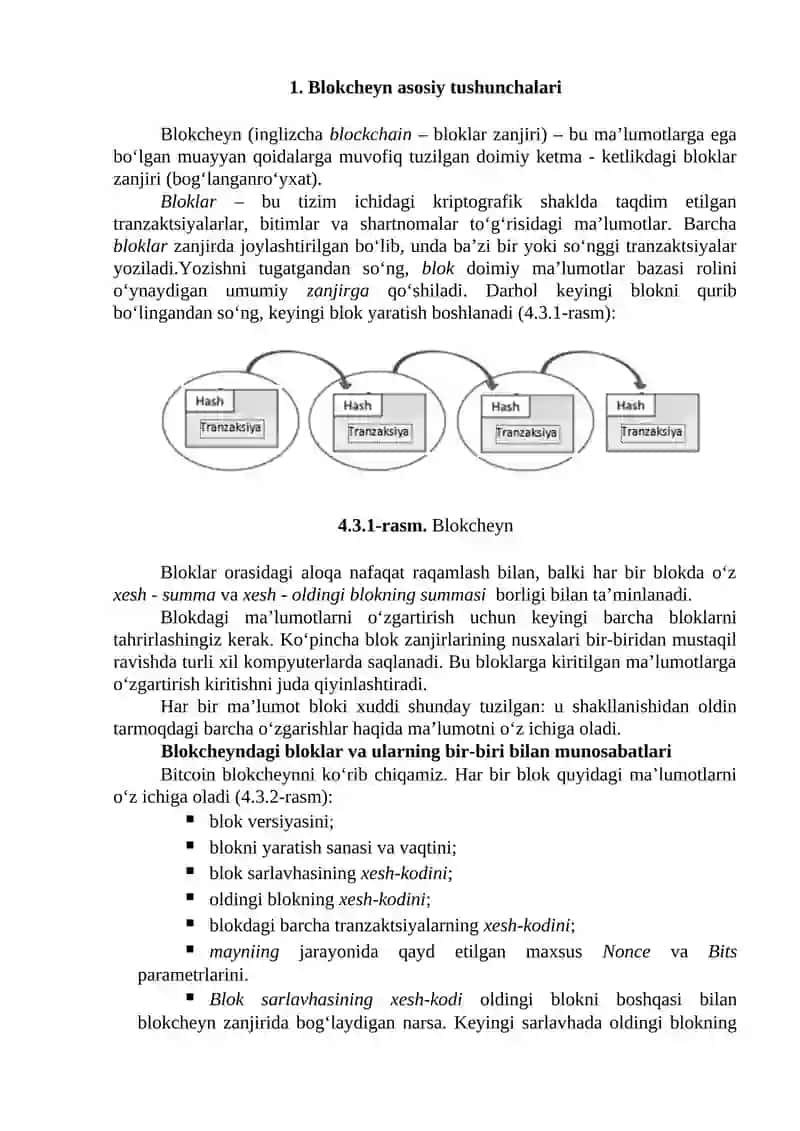 RAQAMLI IQTISODIYOT VA UNING TARKIBIY QISMLARI BLOKCHEYN VA MOLIYAVIY TEXNOLOGIYALAR 2