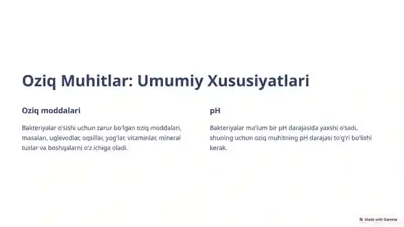 Mikrobiologiya: Aerob va Anaerob Bakteriyalarni Ajratib Olishda Qo'llaniladigan Oziq Muhitlar 2