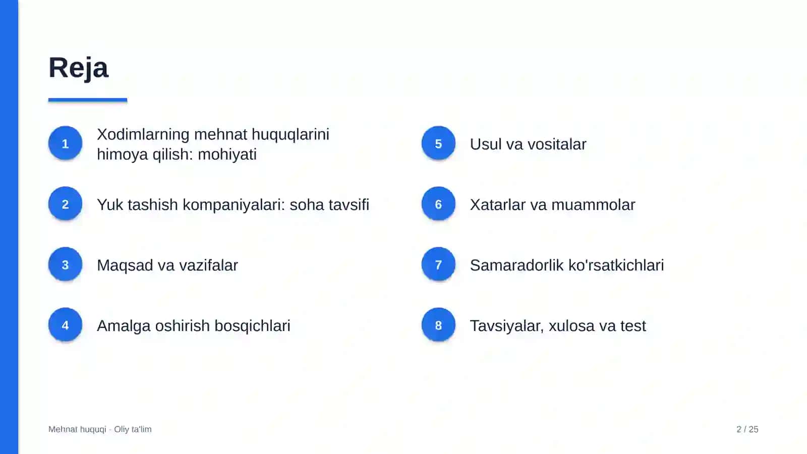 Yuk tashish kompaniyalarida xodimlarning mehnat huquqlarini himoya qilish 2