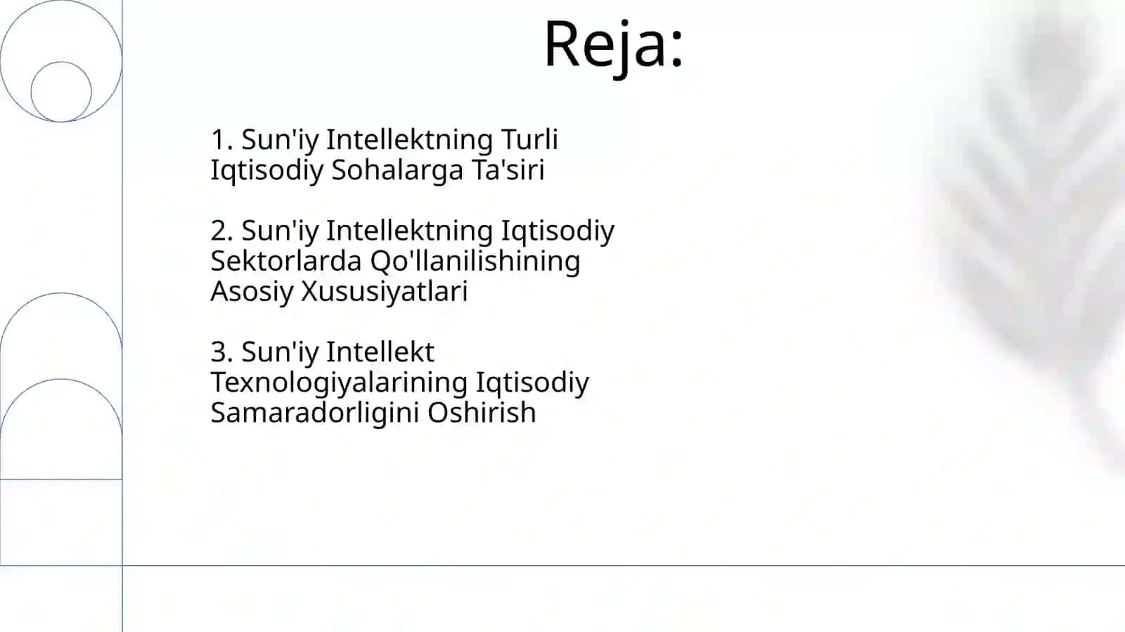 Iqtisodiy sohalarda suni'iy intellektdan foydalanish xususiyatlari 2