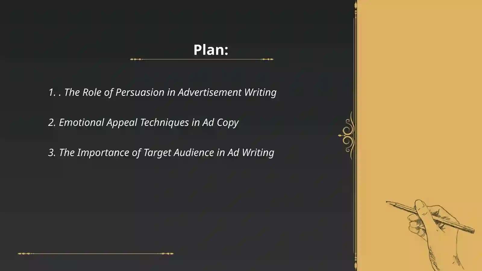 Adversitement writing 2