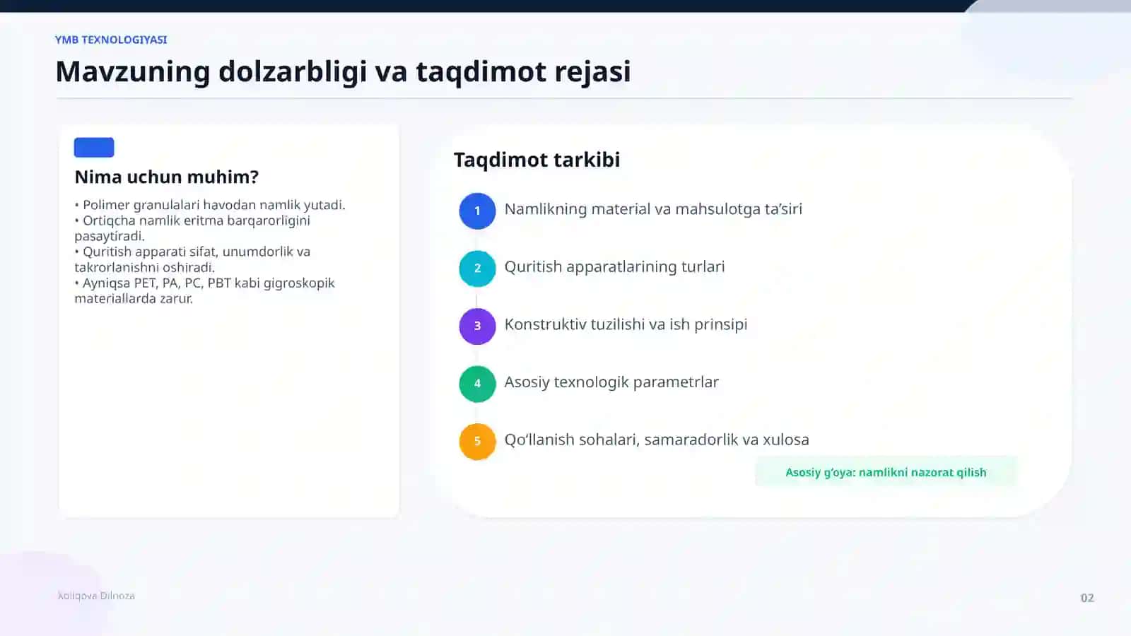 ZAMONAVIY TAQDAIMOT 2