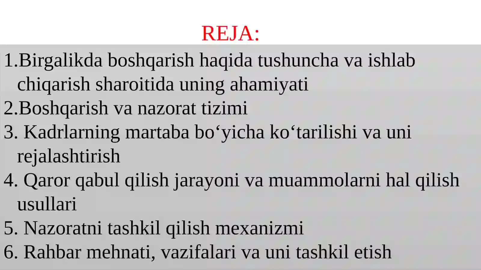 Inson resurslarini boshqarishda boshqarish va nazorat 2