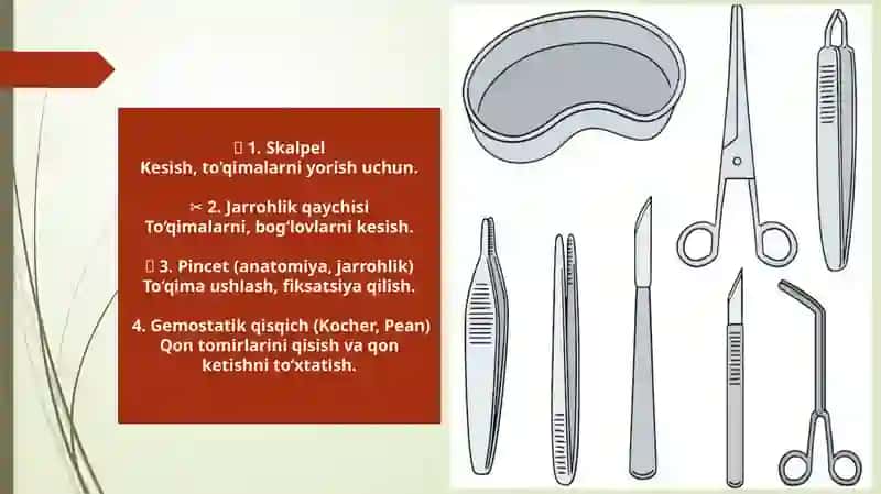 XIRURGIYA VA REANIMATSIYA BO’LIMLARI ASOSIY JIHOZ VA ANJOMLARI.BEMORLARDA YOTOQ YARALARINGING OLDINI OLISH 2
