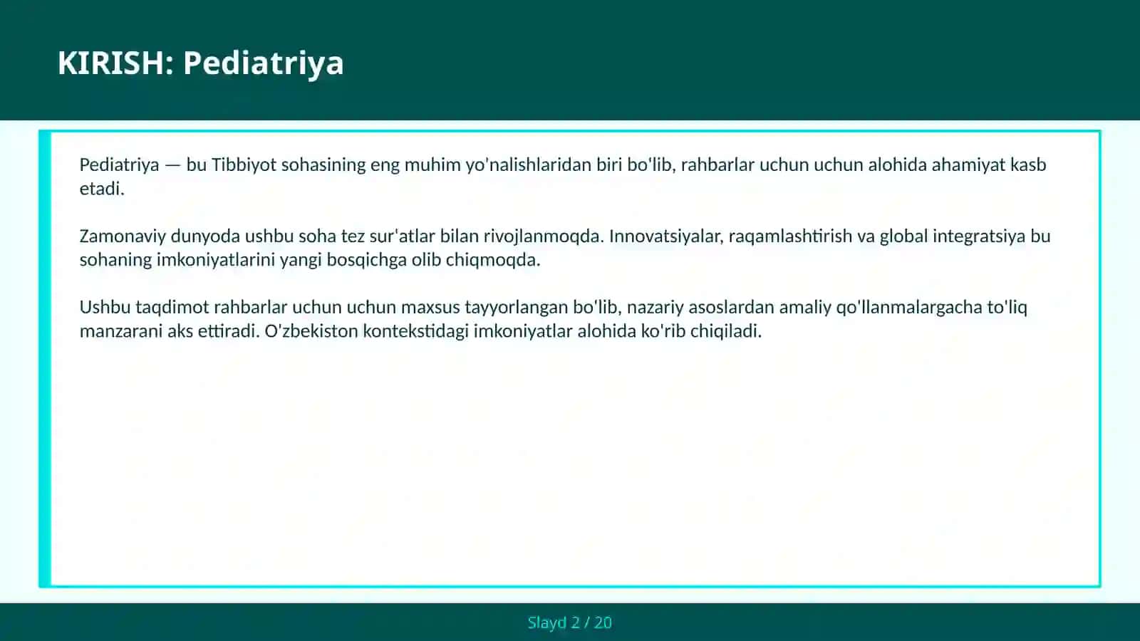 PEDIATRIYA 2