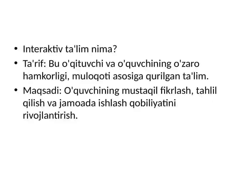 Zamonaviy ta'limda interaktiv dars o'tish usullari va texnologiyalari 2