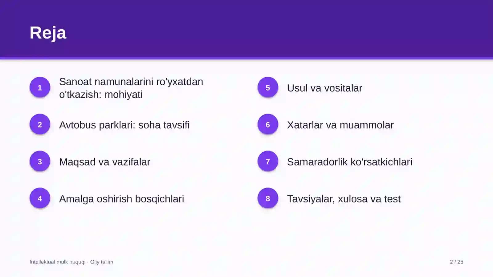 Sanoat namunalarini ro'yxatdan o'tkazish 2
