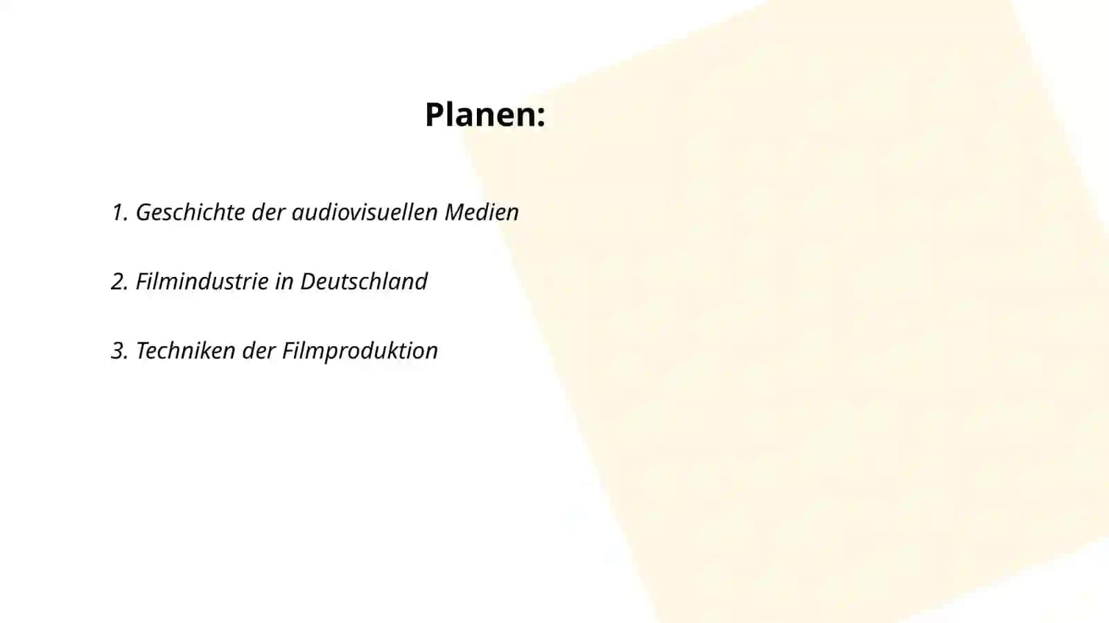 Geschichte der audiovisuellen Medien 2