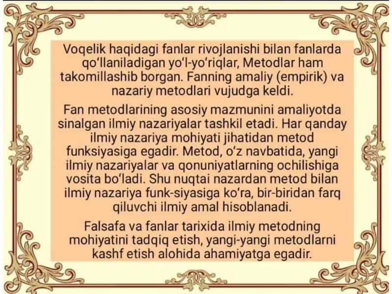 Metod tushunchasi 2