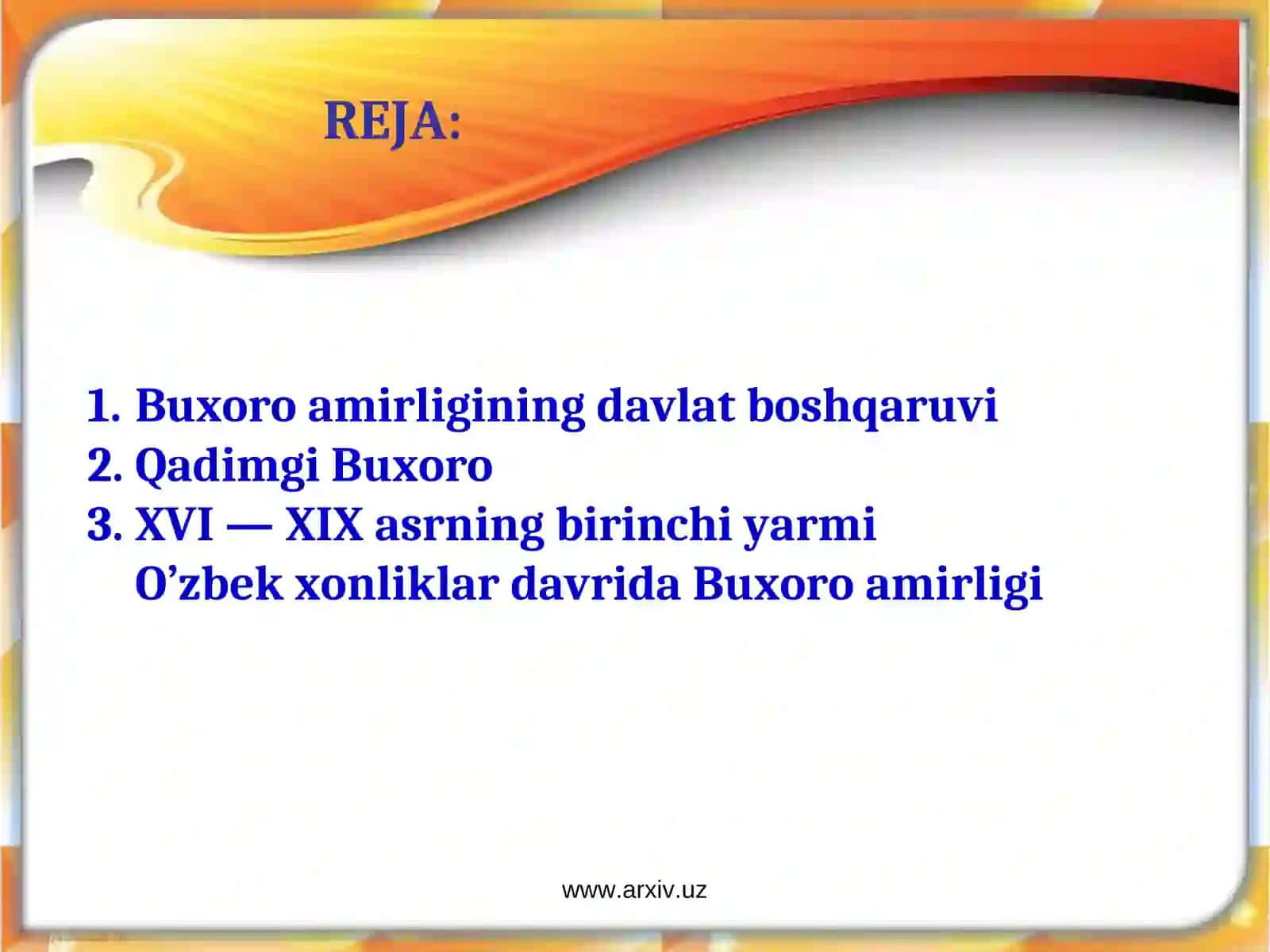 Buxoro amirligi 2
