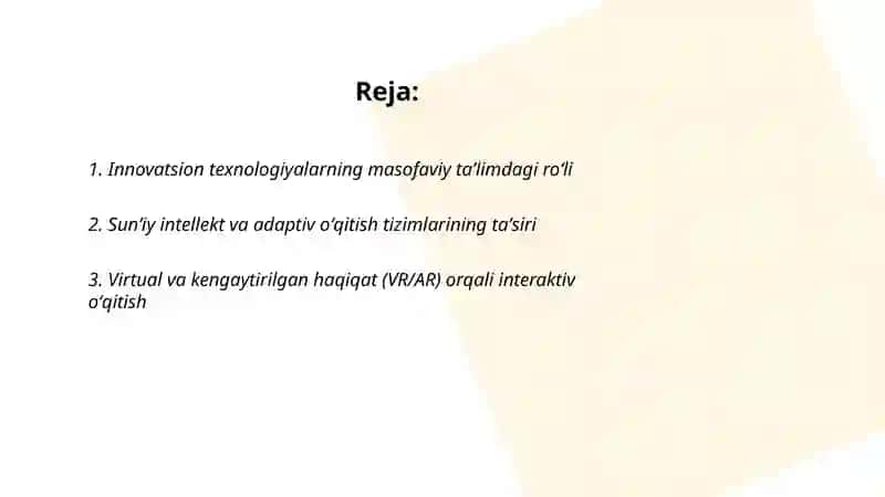 Innovatsion texnologiyalar masofaviy ta'limda 2