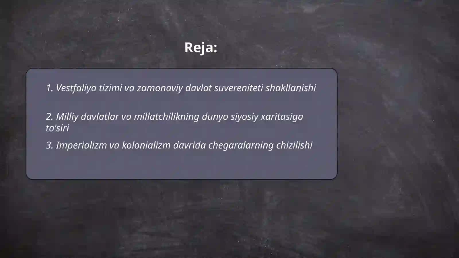 Dunyo siyosiy xaritasining shakllanishi 2