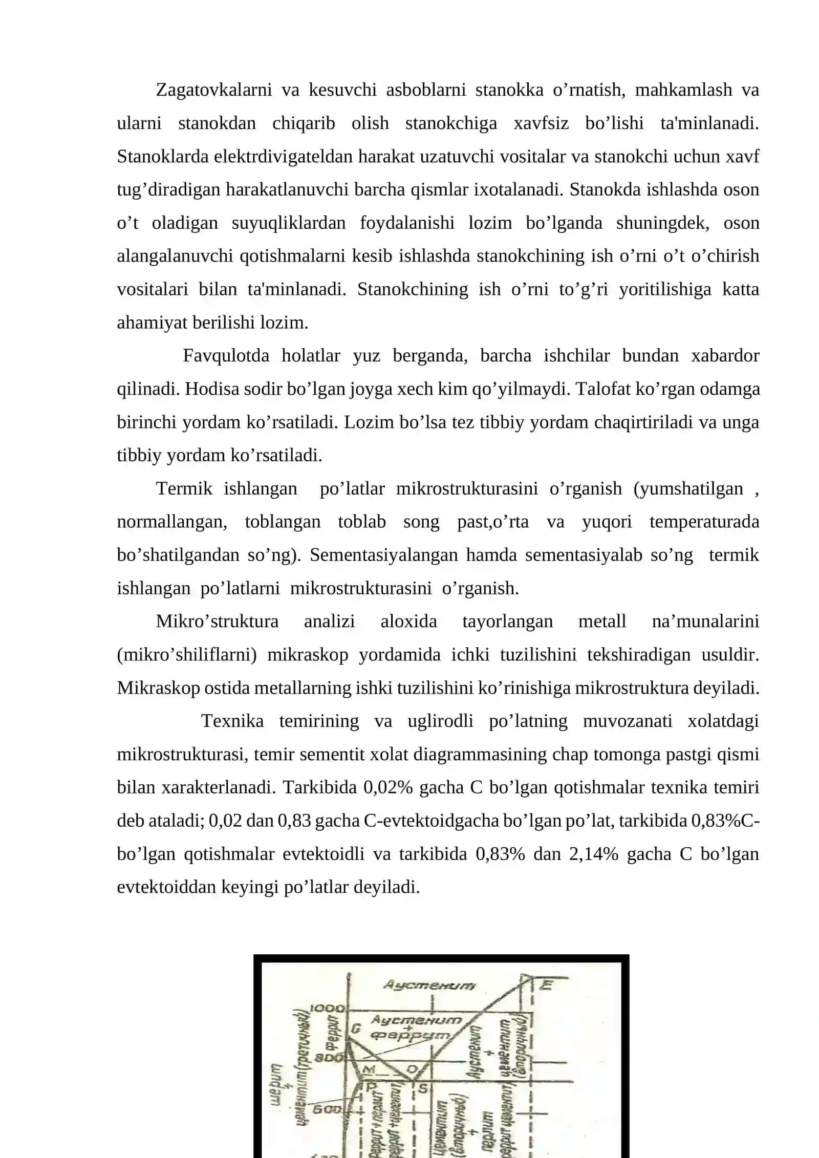 Shtamplash asboblarini termik ishlash texnologiyasi bo‘yicha masala yechish 2
