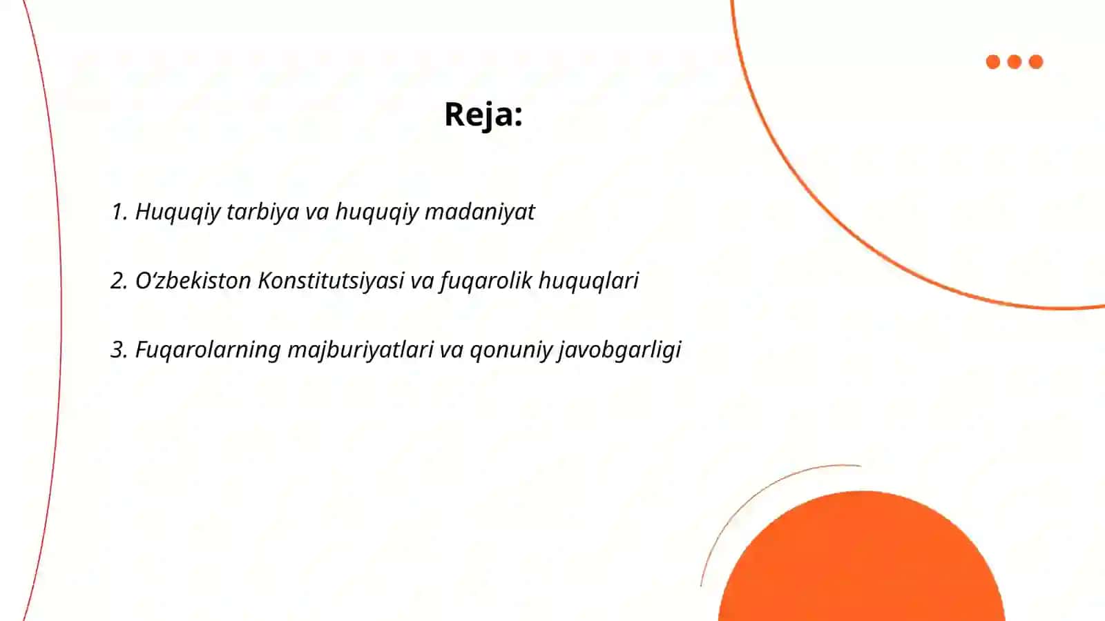 HUQUQIY TARBIYA 2