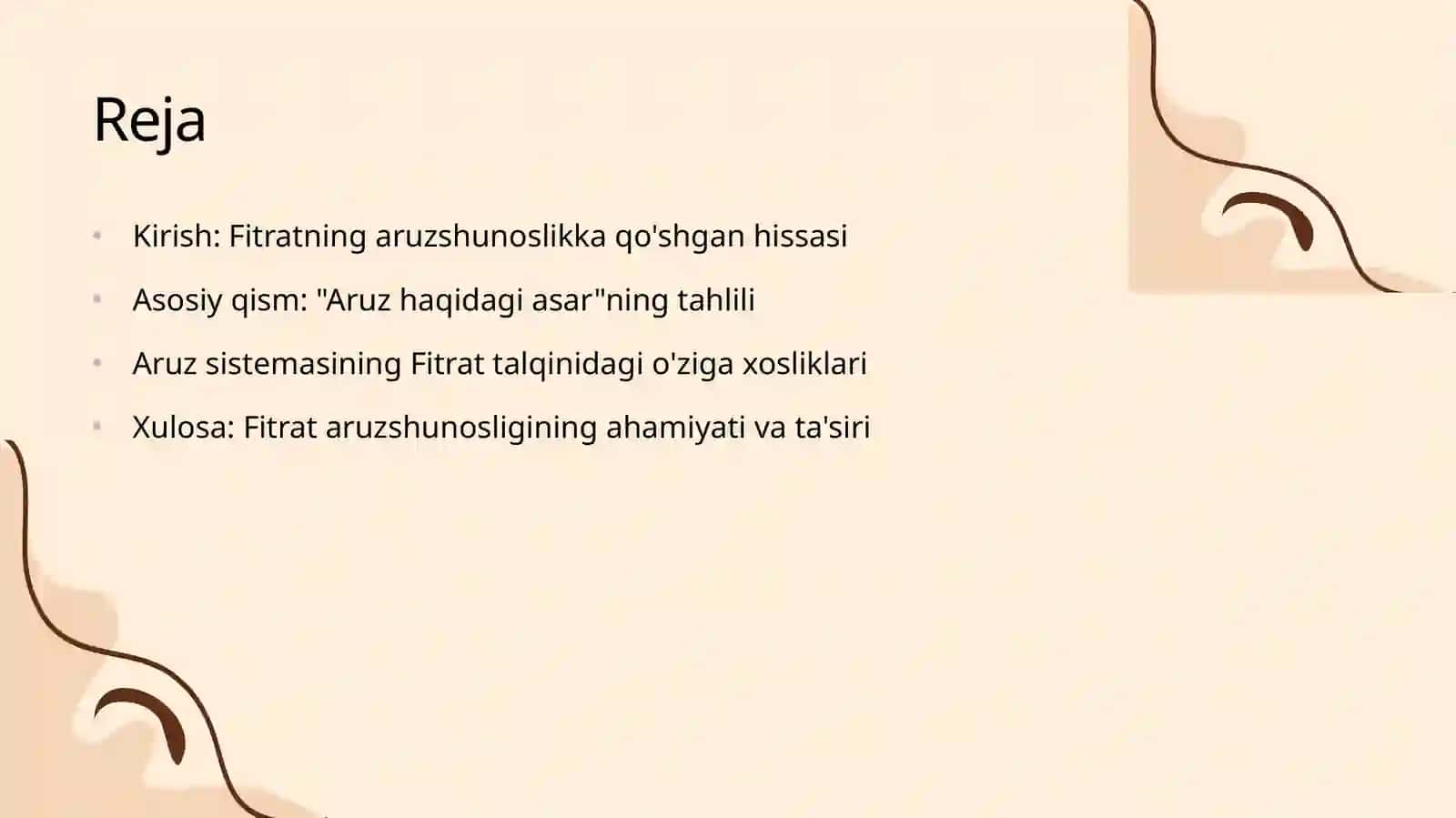Fitratning ʼʼaruz haqidagi asarida aruz sistemasi talqini 2