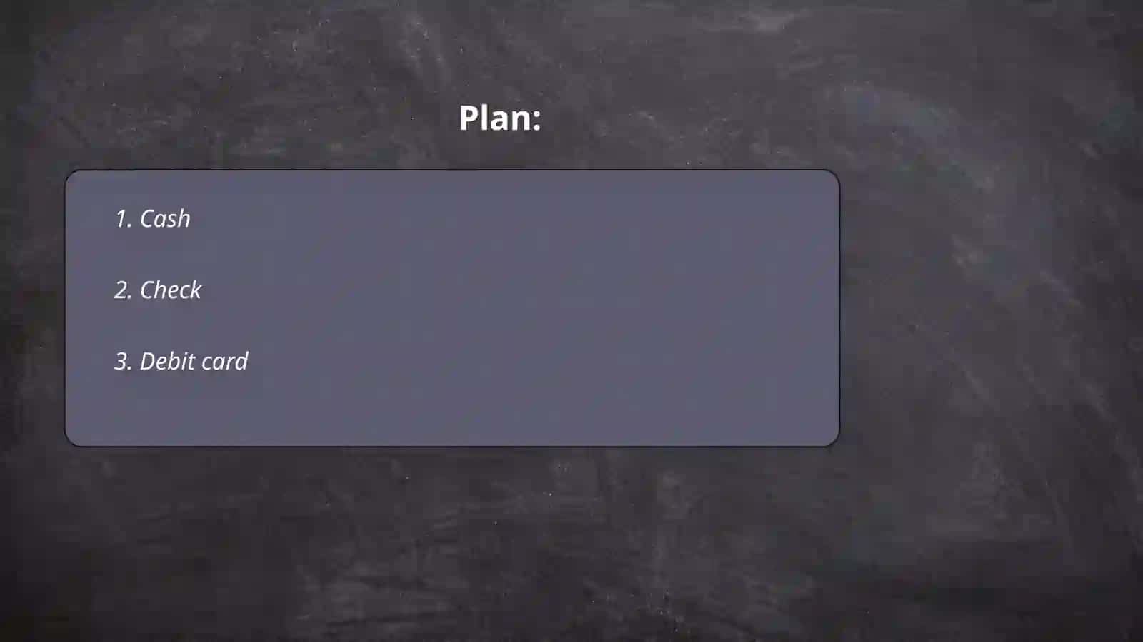 Types of payment 2