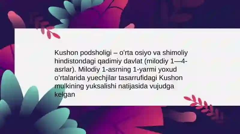 Kushon podsholigi 2