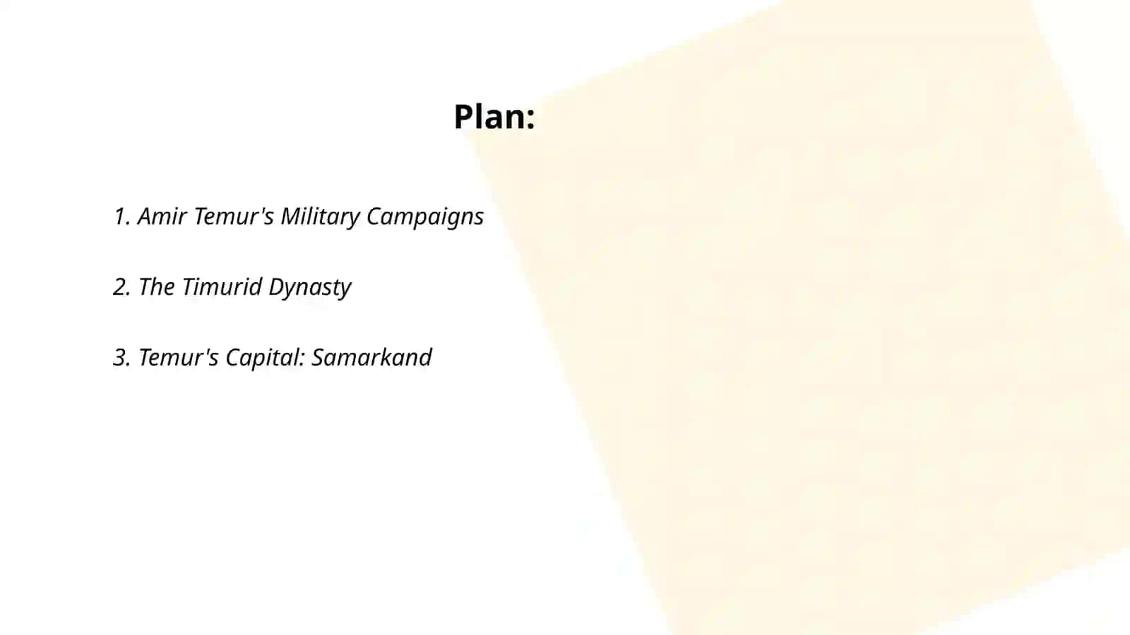 Amir Temur's Military Campaigns 2