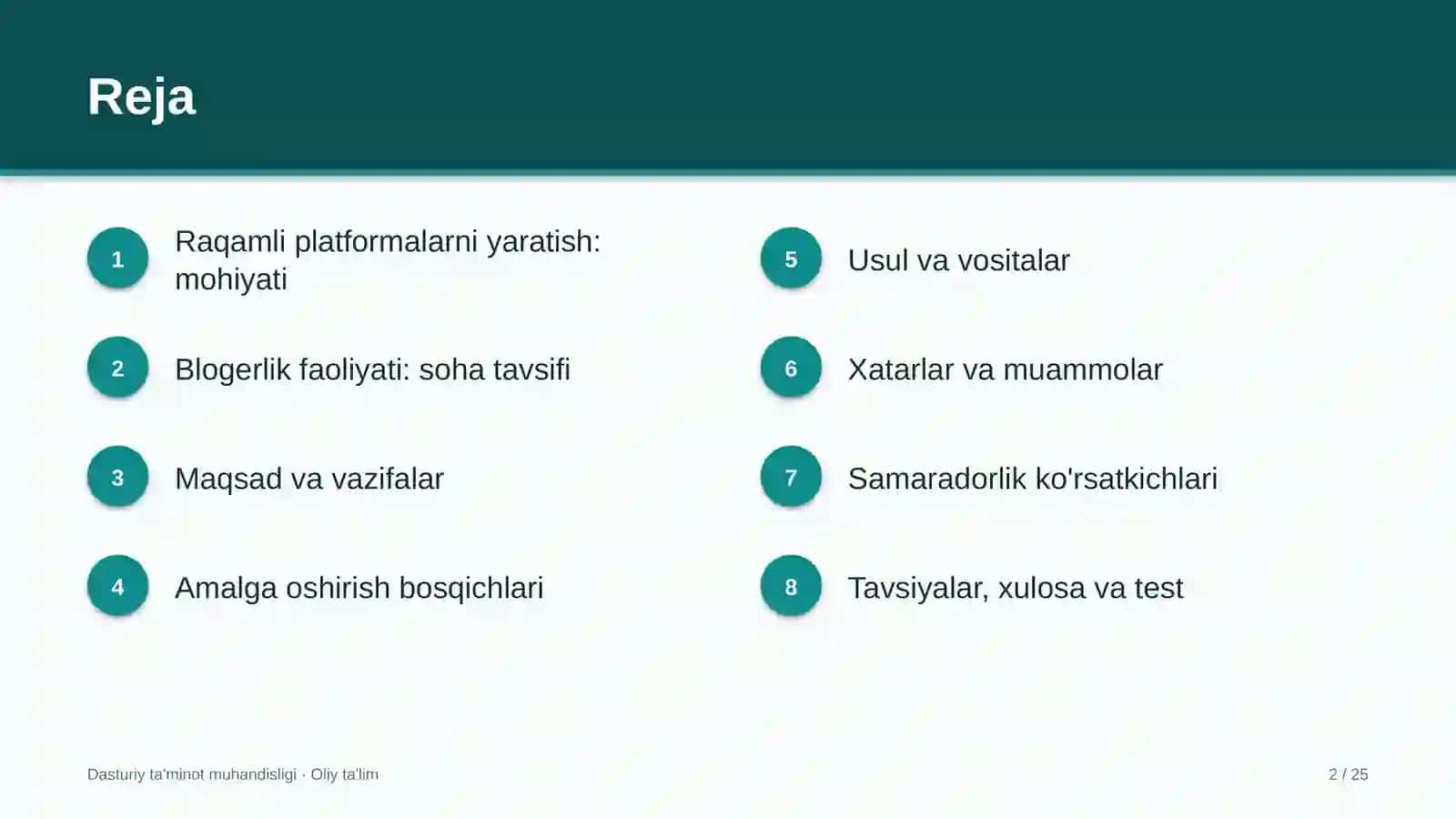 Blogerlik faoliyatida raqamli platformalarni yaratish 2