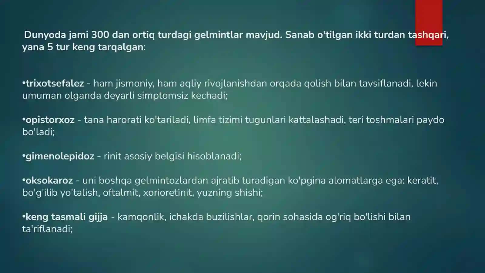 Bolalarda gijjalar 2