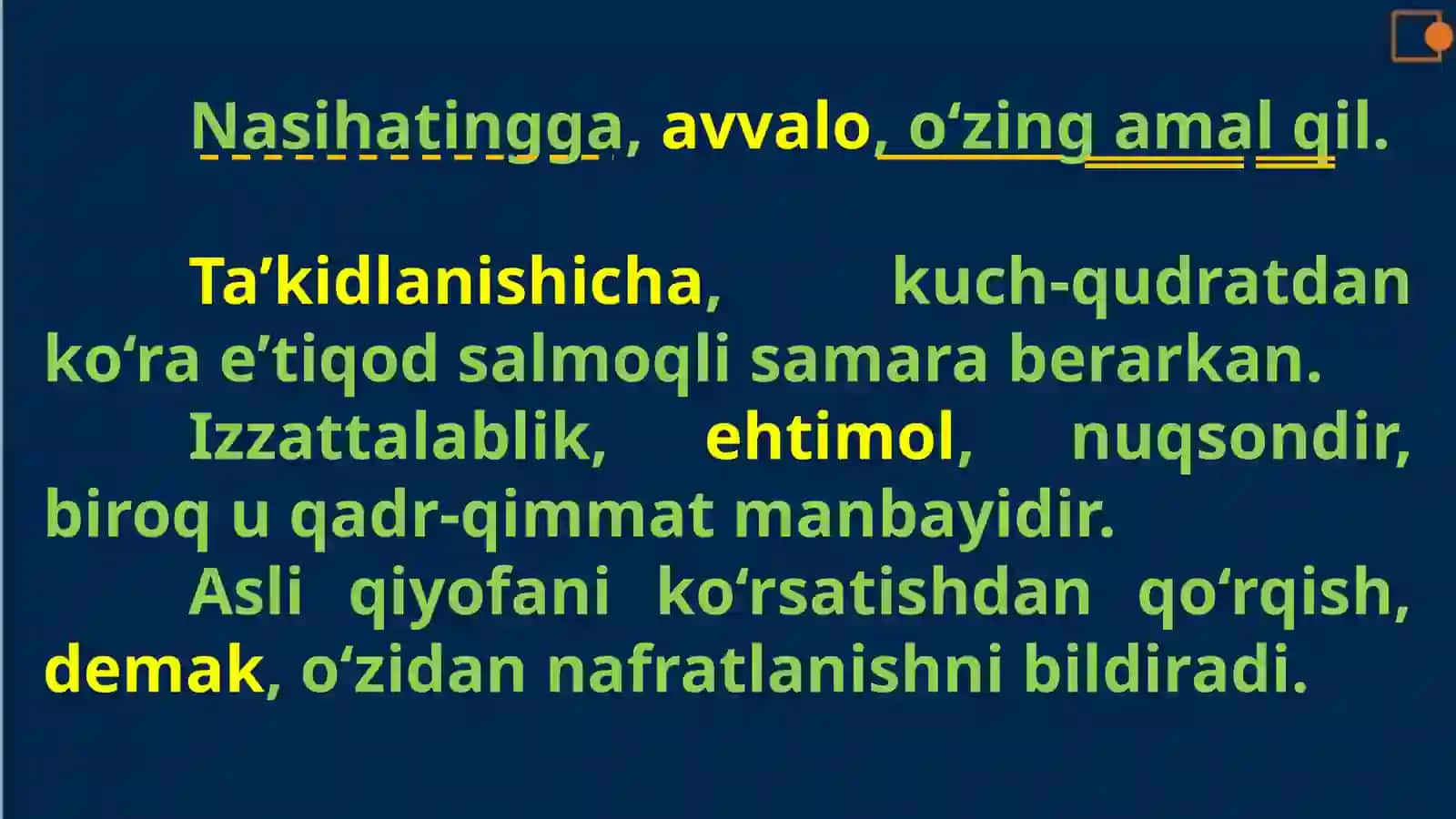 Gap bo‘laklari bilan aloqaga kirishmaydigan bo‘laklar: kiritma, undalma 2