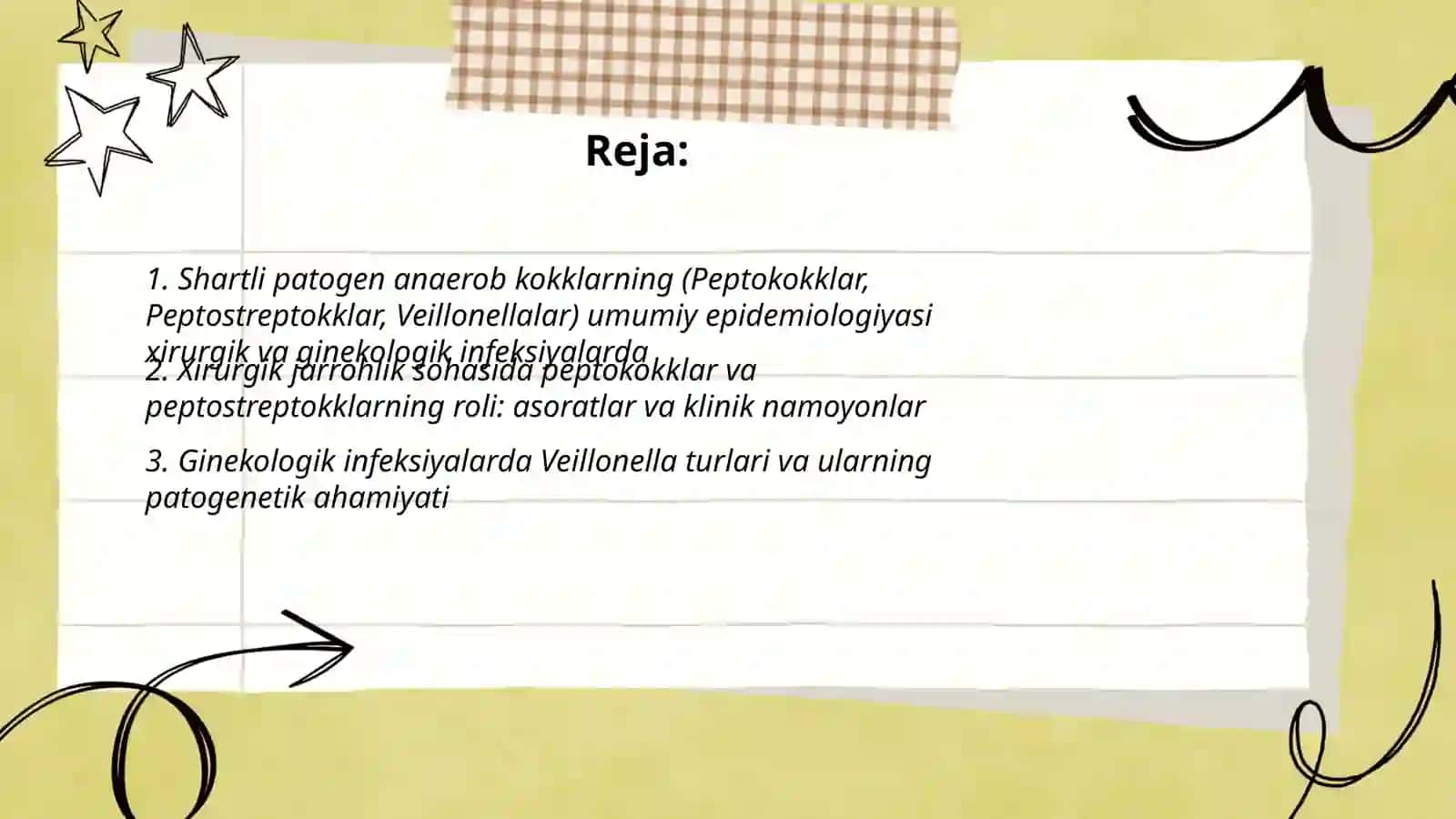 Shartli patogen anaerob kokklarni (peptokokklar, peptostreptokokklar, veylonellalar) xirurgik va ginekologik kasalliklardagi ahamiyati 2