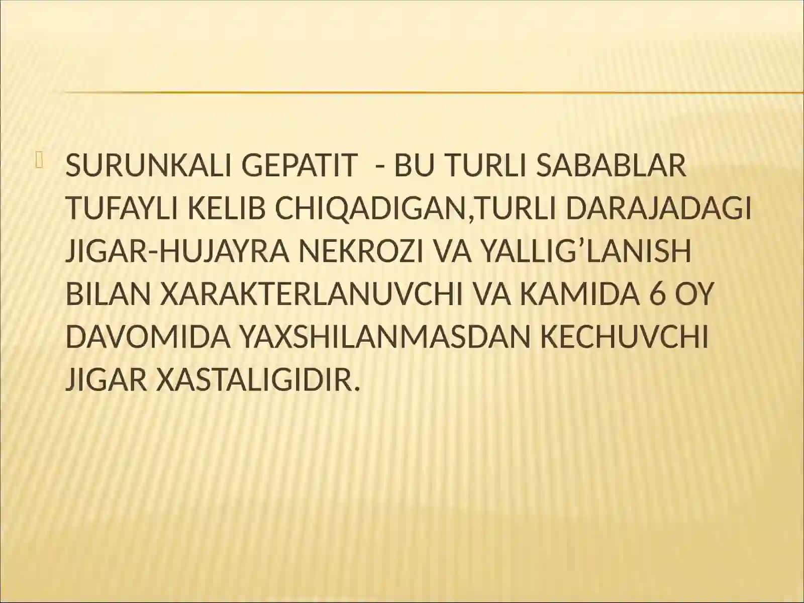 Surunkali gepatit (virusli) 2