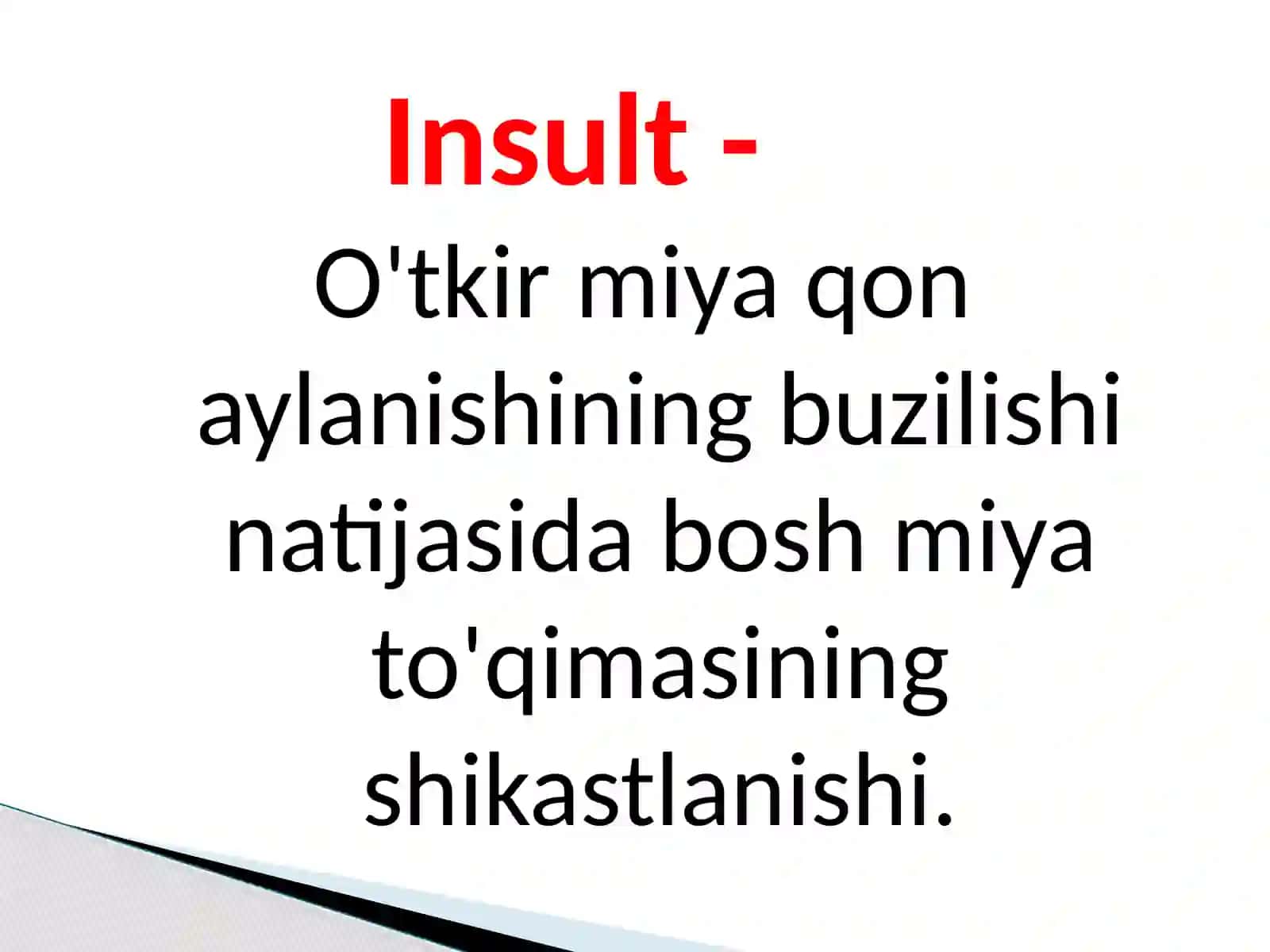 Insultda nutq buzilishlari va reabilitatsiya 2