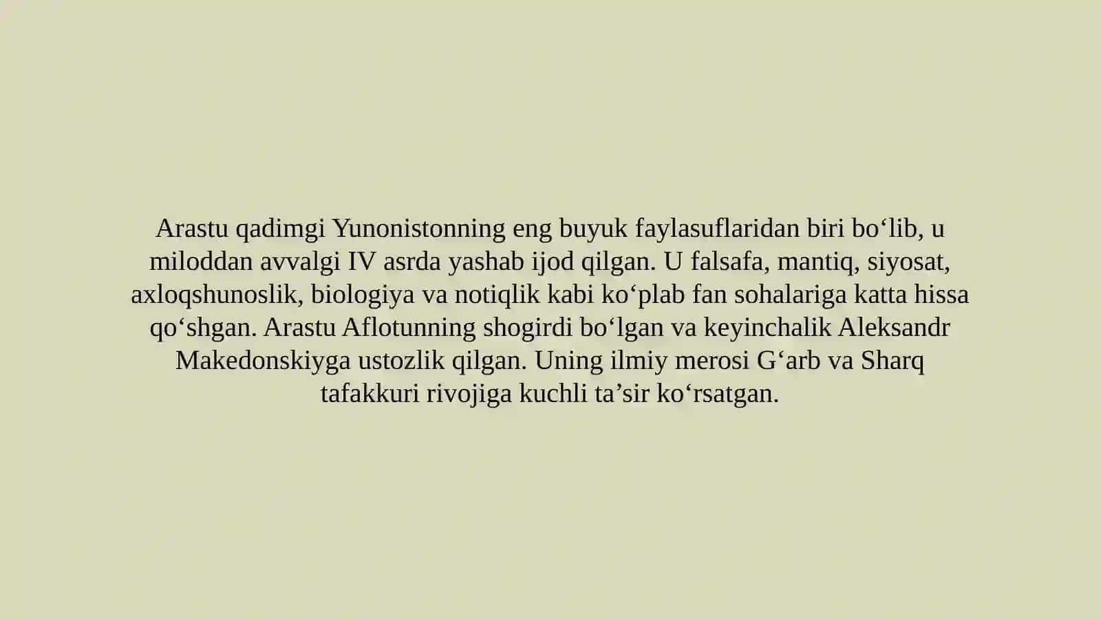 Arastuning "Ritorika" asari haqida ma'lumot 2