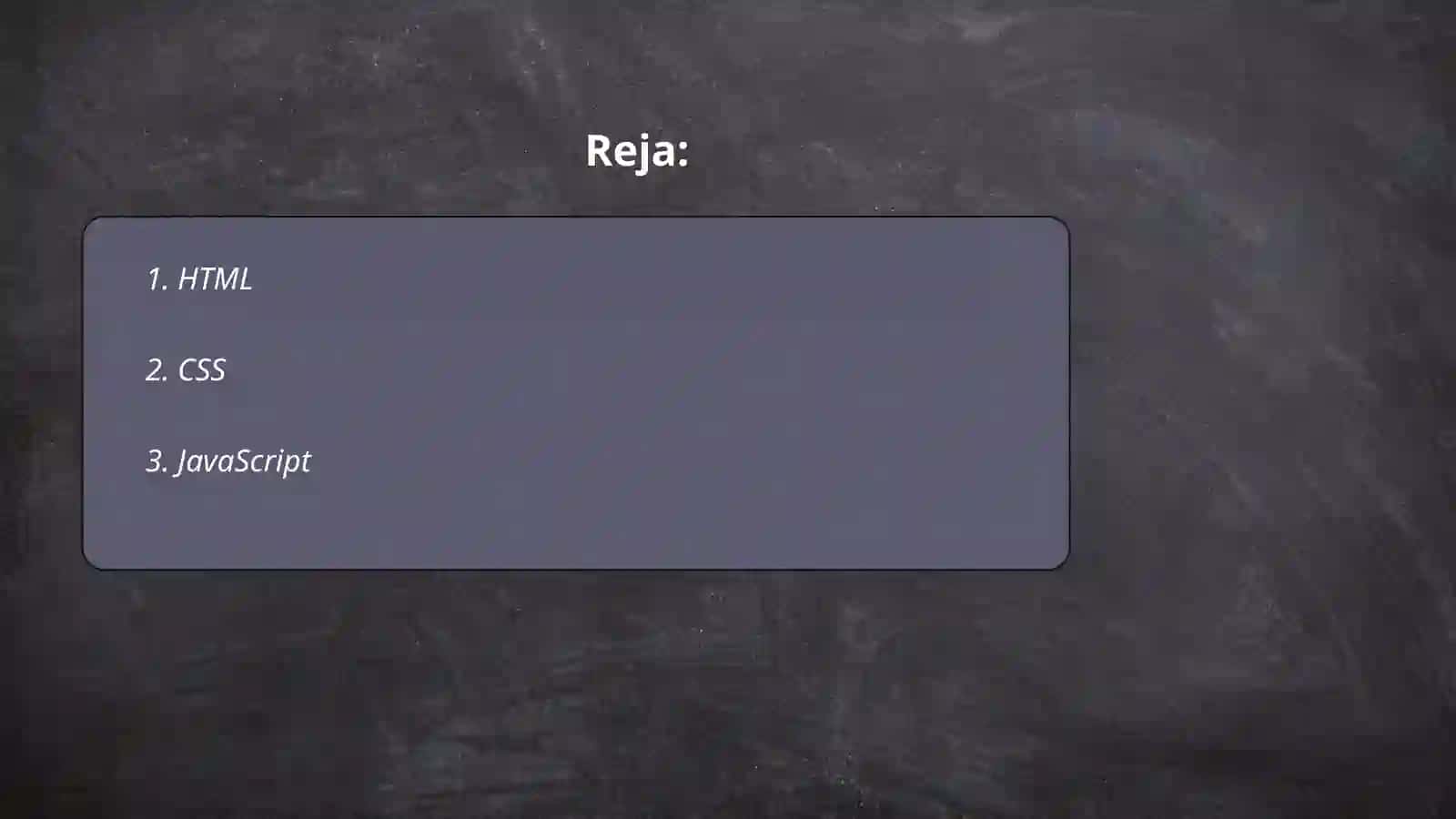 W3 school 2