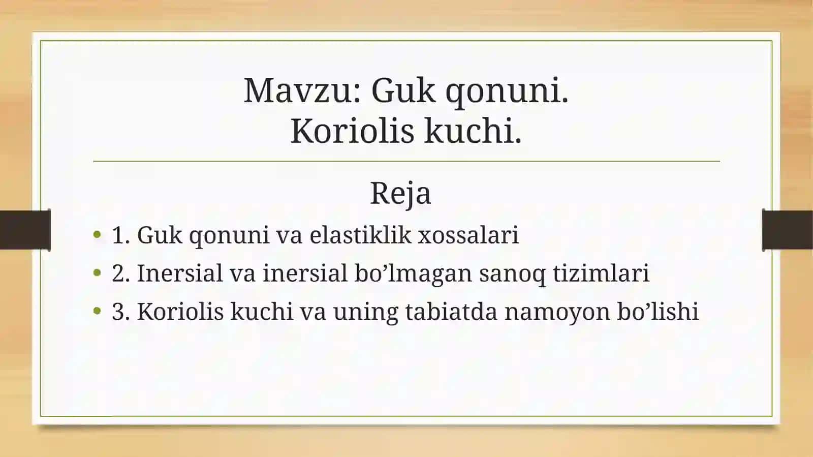 Fizikadan bajarilgan topshiriqlari 2