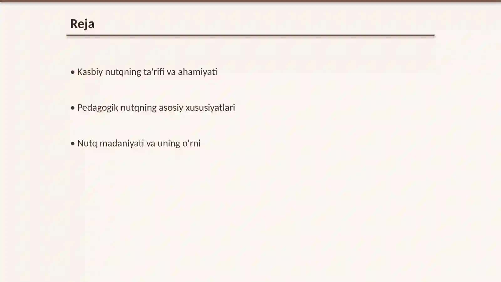 Kasbiy mahoratda nutqning roli. Pedagogik nutq 2