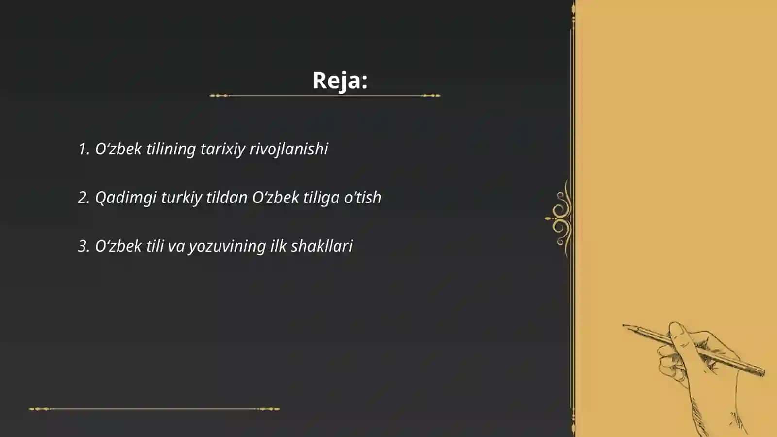 Oʻzbek tilining taraqqiyot bosqichlari 2