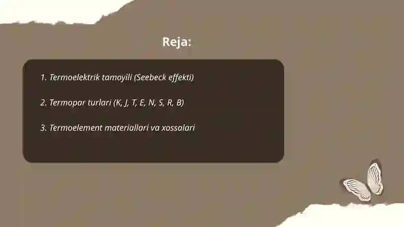 Termoelektrik termometrlar 2