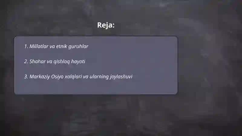 Millatlar va etnik guruhlar 2