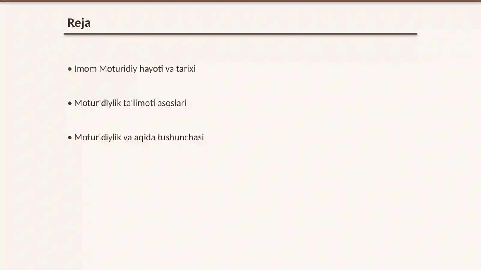 Imom Moturidiy va uning qarashlari 2