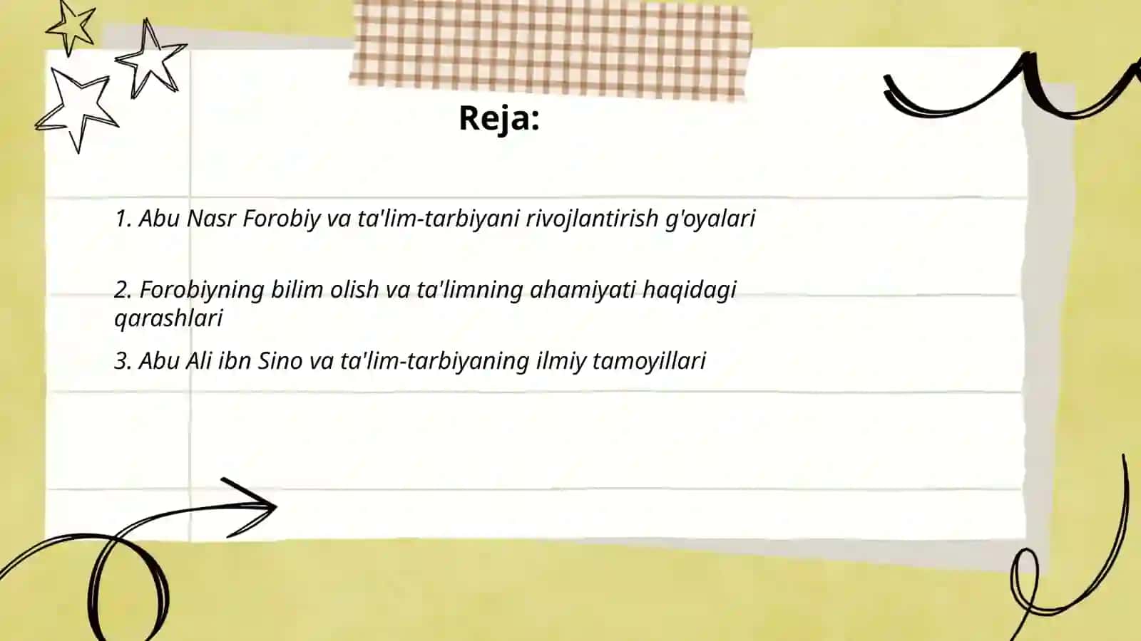 Abu Nasr Forobiy va ta'lim-tarbiyani rivojlantirish g'oyalari 2
