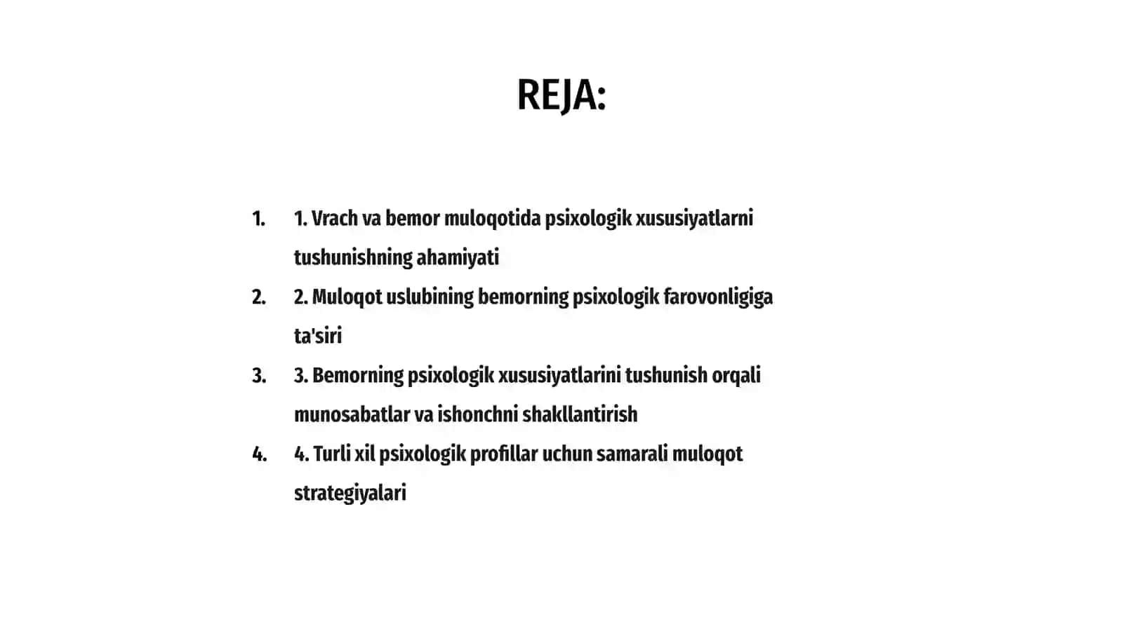 Shifokor va bemor muloqotining psixalogik xususiyatlari 2