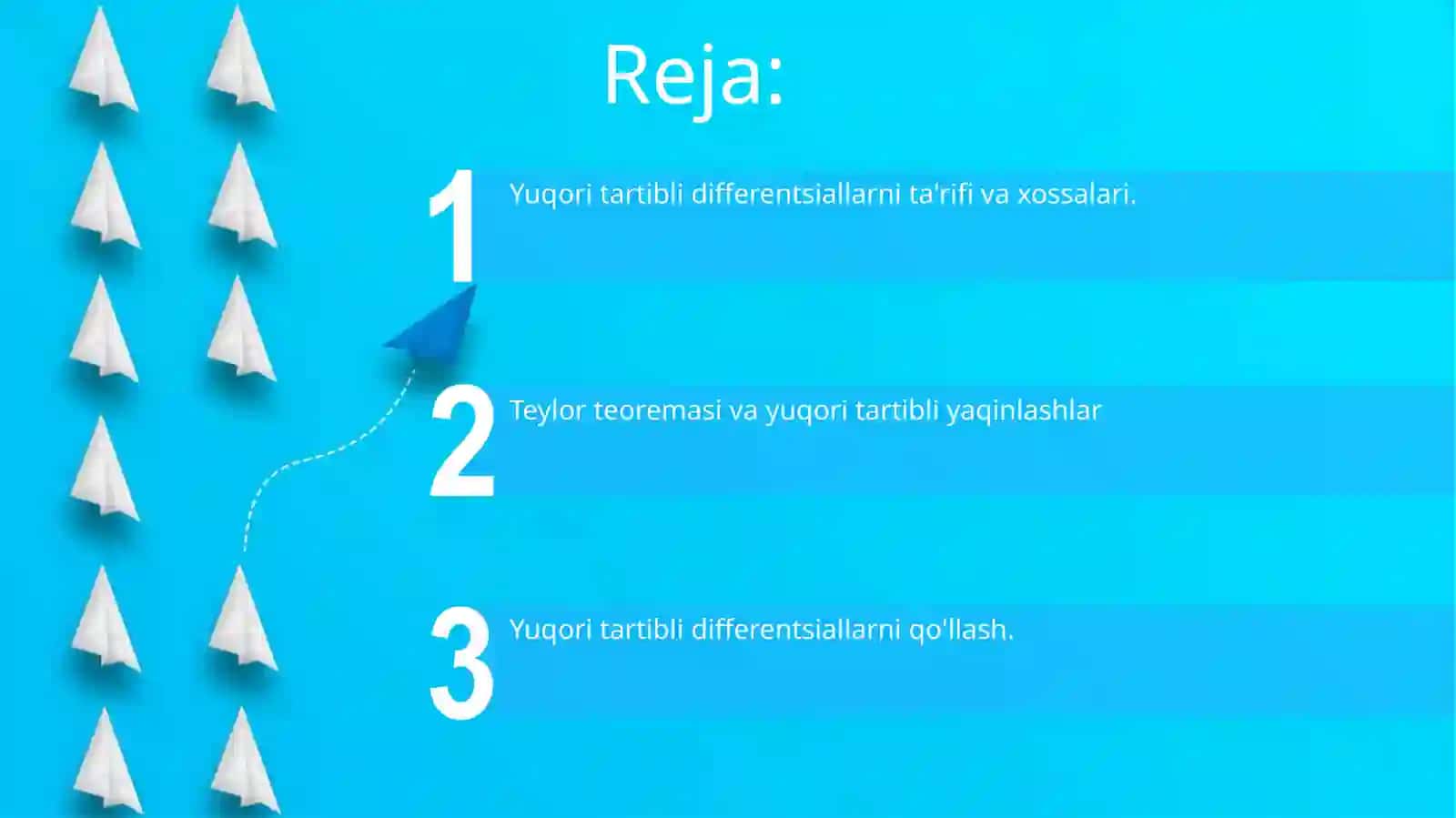 Yuqori tartibli differansiallar 2