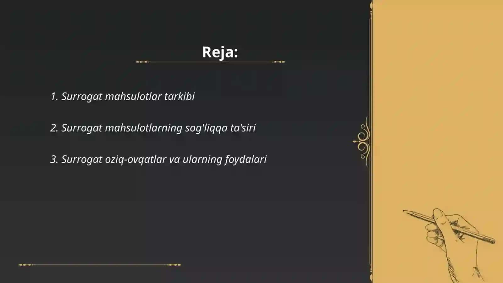 Surrogat mahsulotlar 2
