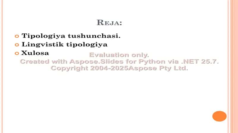 Lingvistik tipologiya bo‘yicha mavjud nazaryalarni o‘rganish 2